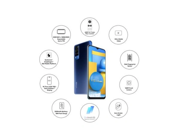 Vivo Y51A | 8GB +128GB  | FREE Power Bank 10000 MAH worth ?1799